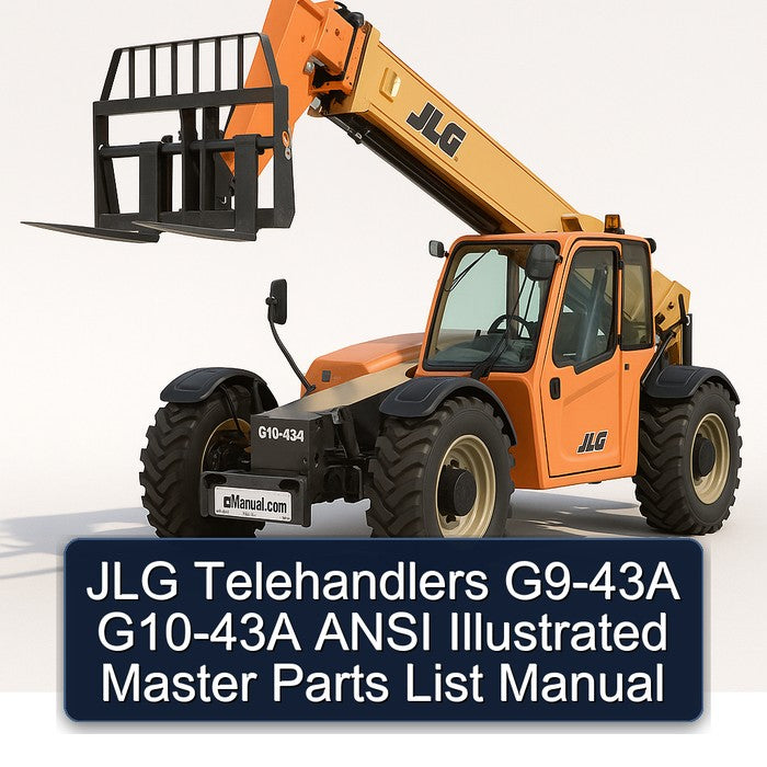 JLG Telehandlers G9-43A G10-43A Ansi Illustrated Master Parts Catalog PDF