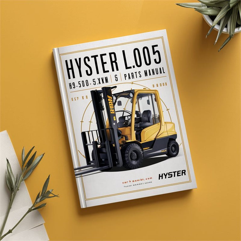 Hyster L005 (h3.50-5.50xm H4.00xm-6 H4.00xms-6) Forklift H3.50 Parts Catalog PDF