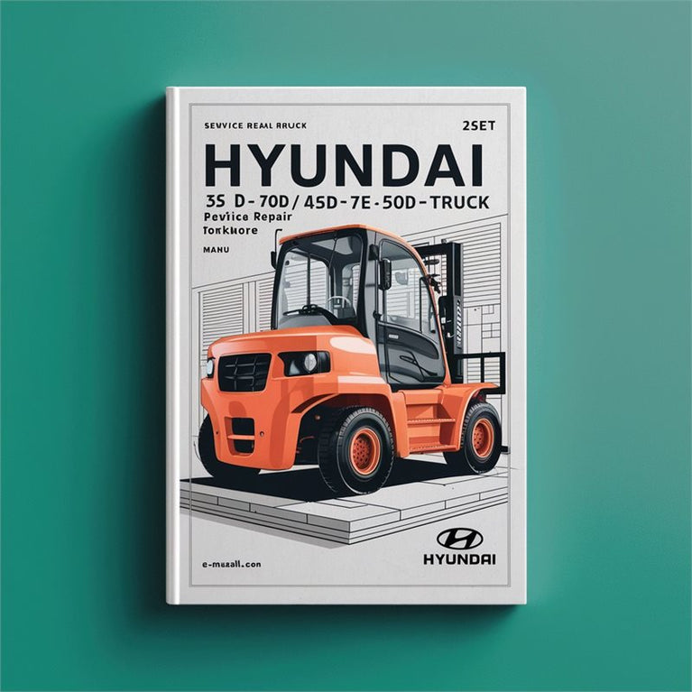 Hyundai 35D-7E 40D-7E 45D-7E 50D-7AE Forklift Truck Service Repair Workshop Manual PDF