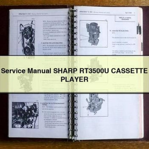 Service Repair Manual SHARP RT3500U CASSETTE Player