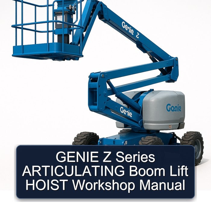 Genie Z Series Articulating Boom Lift Hoist Service Repair Workshop Manual PDF