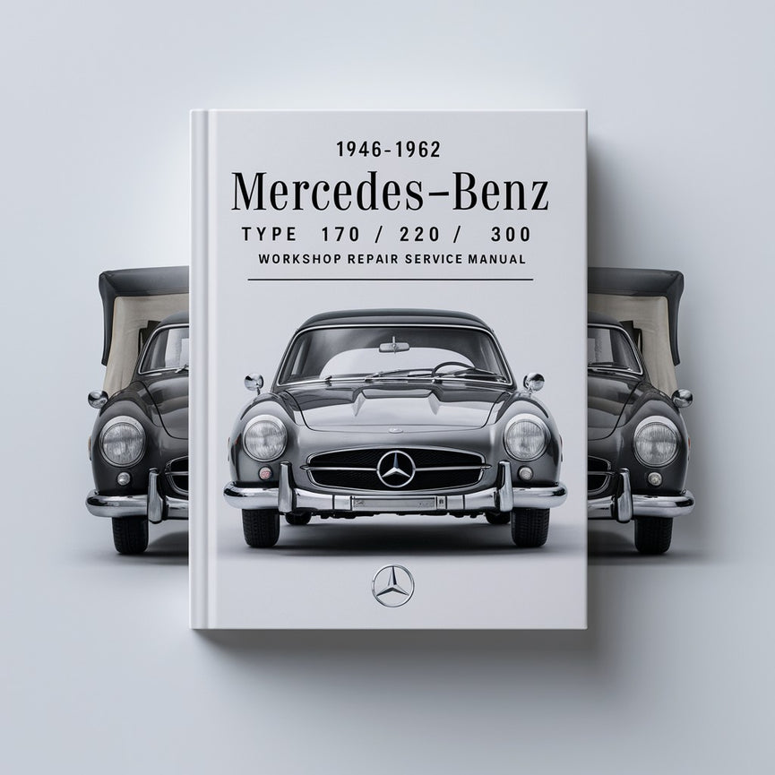 1946-1962 Mercedes-Benz Typ 170/220/300 Werkstatt-Reparatur-Servicehandbuch Best