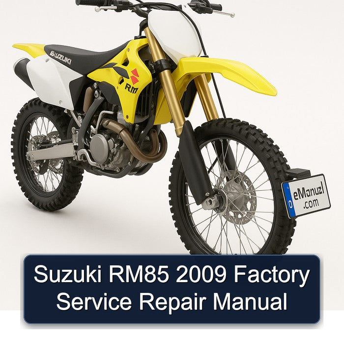 2009 Suzuki RM Series RM85 Service Repair Workshop Manual PDF
