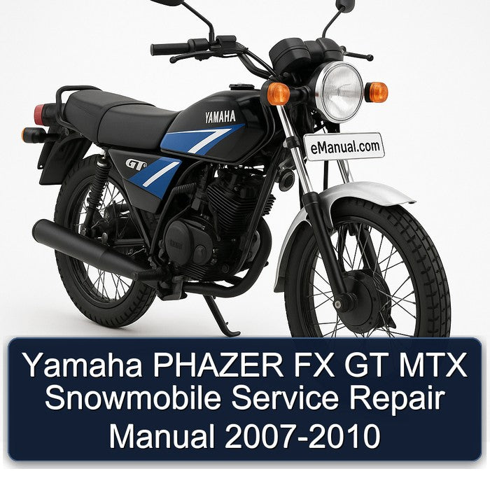 2007-2010 Yamaha Phazer FX GT MTX Snowmobile Service Repair Workshop Manual PDF