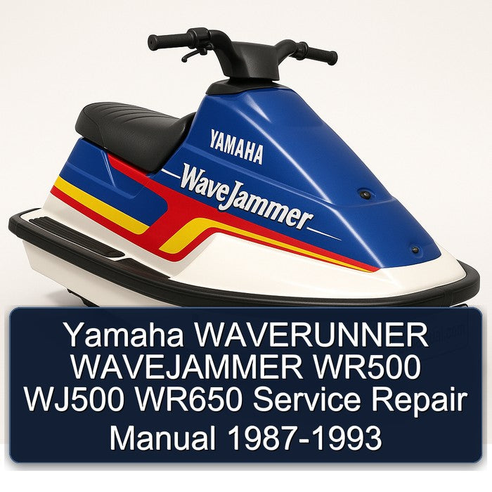 1987-1993 Yamaha Waverunner Wavejammer WR500 WJ500 WR650 Service Repair Workshop Manual PDF