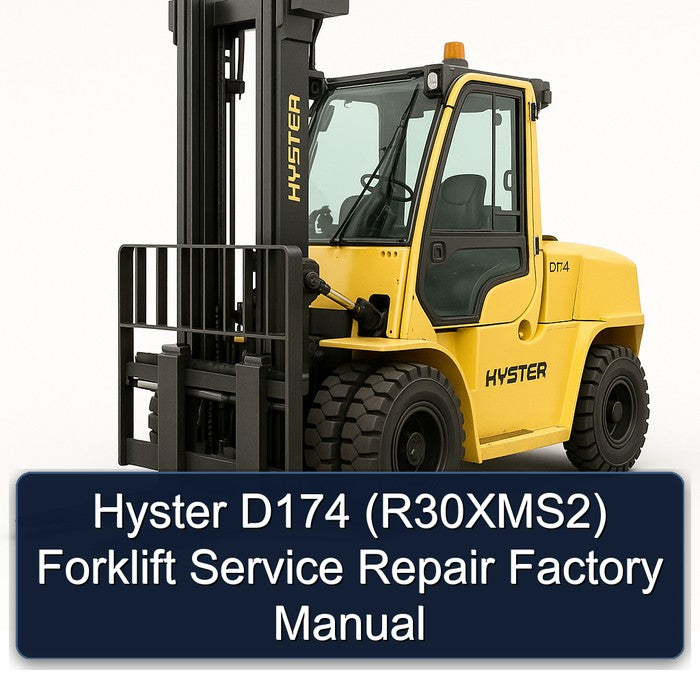 Hyster D174 (R30XMS2) Forklift R30XMS2 Service Repair Workshop Manual PDF