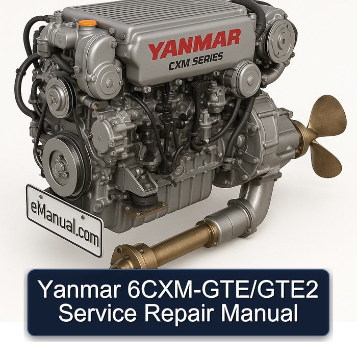 Yanmar 6cxm-gte/gte2 Service Repair Workshop Manual PDF
