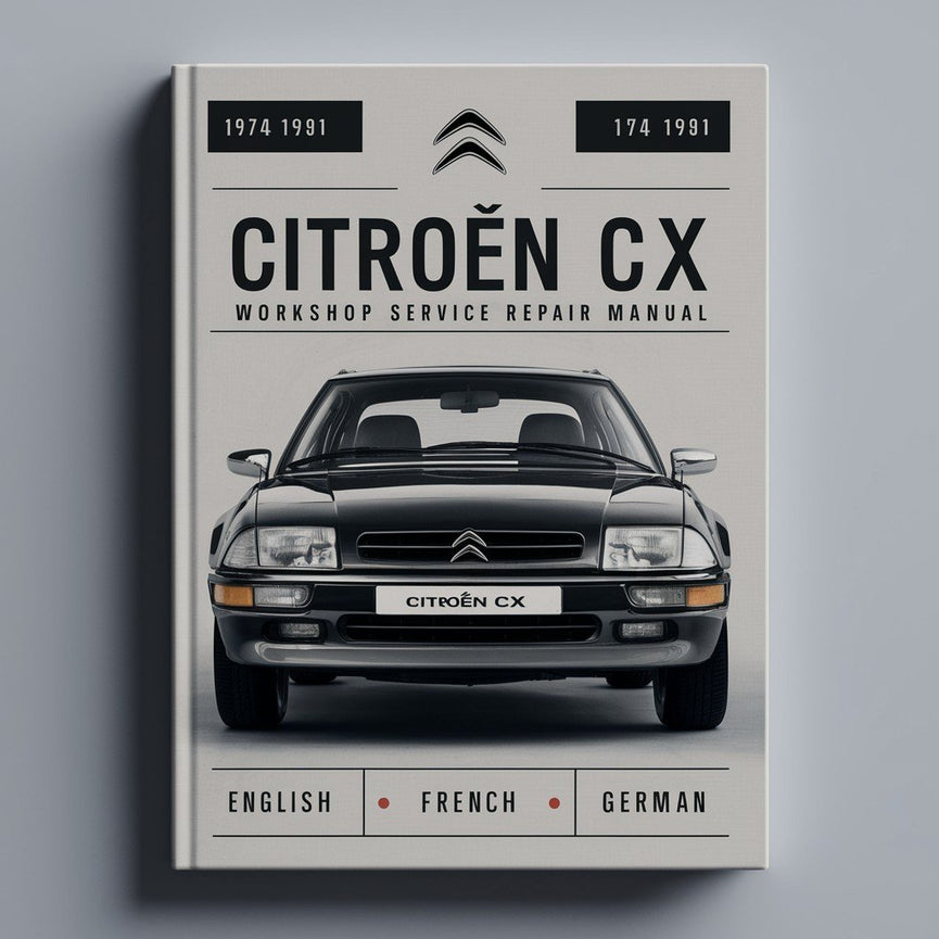 1974-1991 Citro&euml;n CX Workshop Service Repair Manual (EN-FR-DE) PDF Download