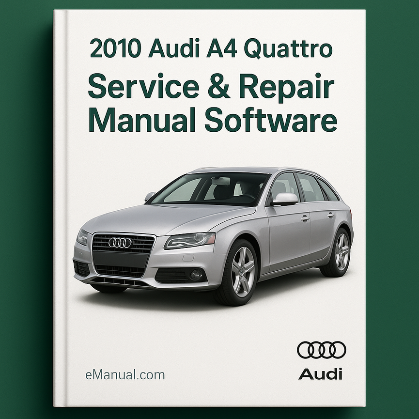 2010 Audi A4 Quattro Service & Repair Manual Software