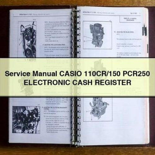 Service Repair Manual Casio 110CR/150 PCR250 Electronic CASH REGISTER