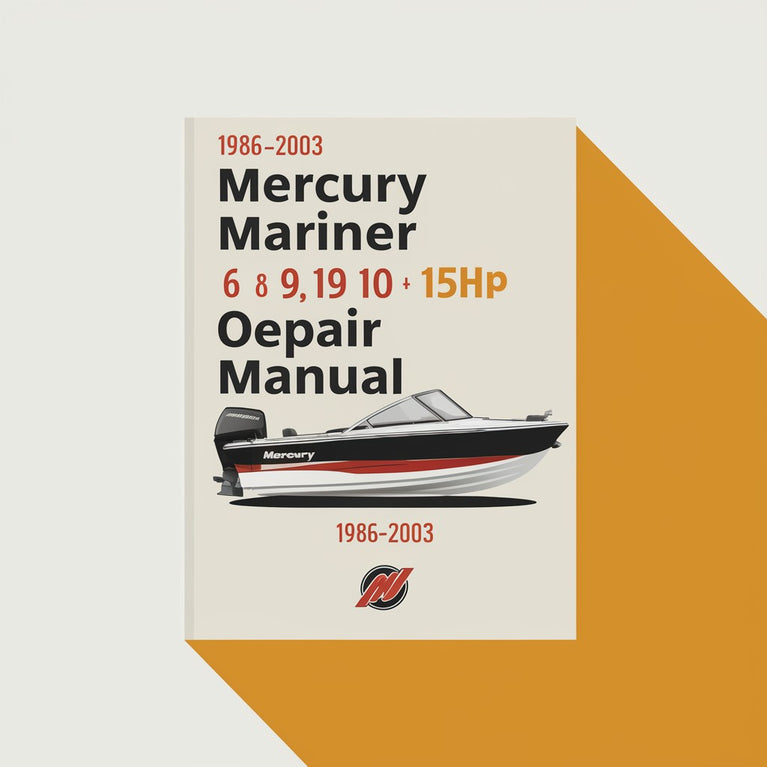 1986-2003 Mercury Mariner 6 8 9,9 10 15 PS 2-Takt-Außenborder Reparaturhandbuch PDF