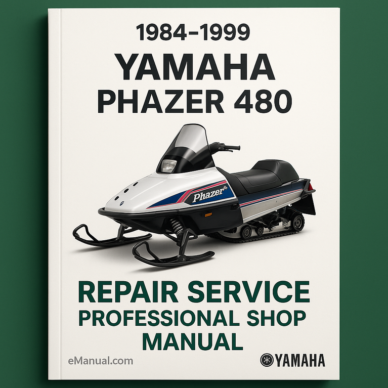 1984-1999 Yamaha PHAZER 480 Repair Repair Service Professional Shop Manual