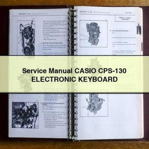 Service Repair Manual Casio CPS-130 Electronic KEYBOARD