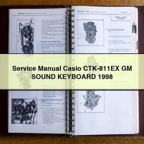 Service Manual CASIO CTK-811EX GM SOUND KEYBOARD 1998 PDF Download