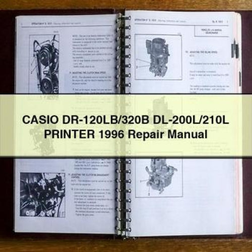 Casio DR-120LB/320B DL-200L/210L PRINTER 1996 Repair Manual