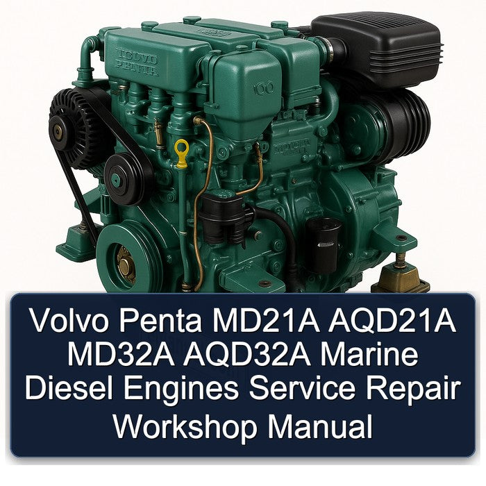 Volvo Penta MD21A AQD21A MD32A AQD32A Marine Diesel Engines Service Repair Workshop Manual PDF