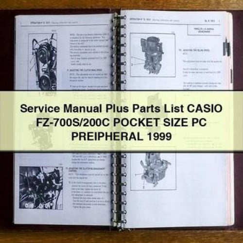 Service Manual Plus Parts List CASIO FZ-700S/200C POCKET SIZE PC PREIPHERAL 1999 PDF Download