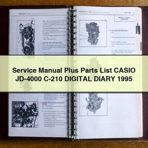 Service Manual Plus Parts List CASIO JD-4000 C-210 Digital DIARY 1995 PDF Download