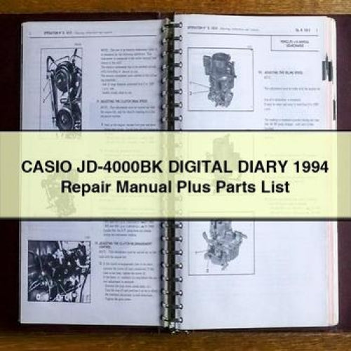 Casio JD-4000BK Digital Diary 1994 Repair Manual Plus Parts List