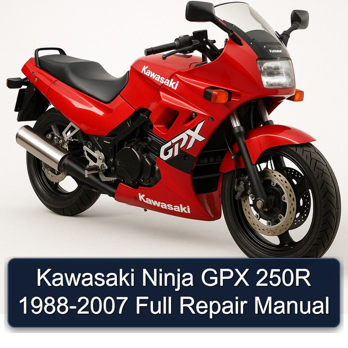 1988-2007 Kawasaki Ninja GPX 250R Service Repair Workshop Manual PDF