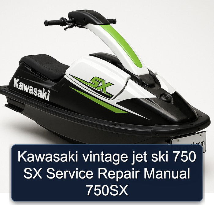 Kawasaki Vintage Jet Ski 750 SX 750SX Service Repair Workshop Manual PDF