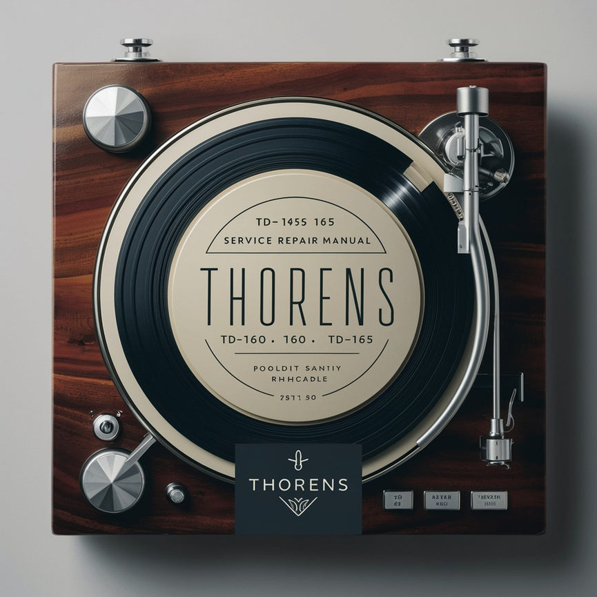 Thorens TD-145 TD-160 TD-165 Service Repair Manual