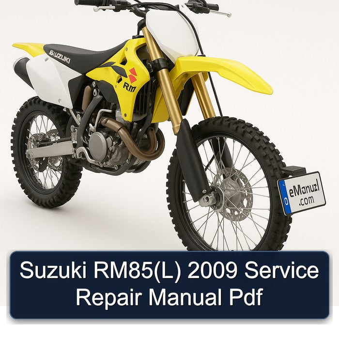2009 Suzuki RM Series Rm85(l) Service Repair Workshop Manual PDF