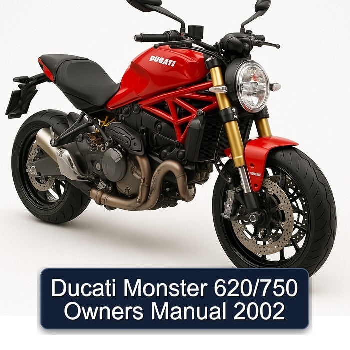 2002 Ducati Monster 620/750 Owners Owner's Manual PDF