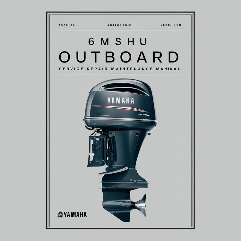 Yamaha 6MSHU Outboard Service Repair Maintenance Manual. Factory