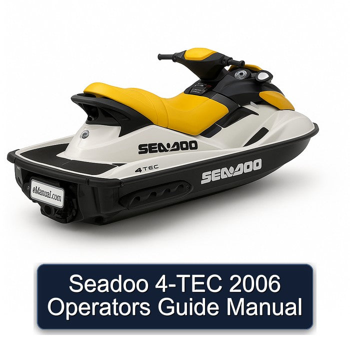 2006 Seadoo 4-TEC Operators Service Repair Workshop Manual PDF