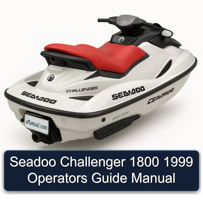 1999 Seadoo Challenger 1800 Operators Service Repair Workshop Manual PDF