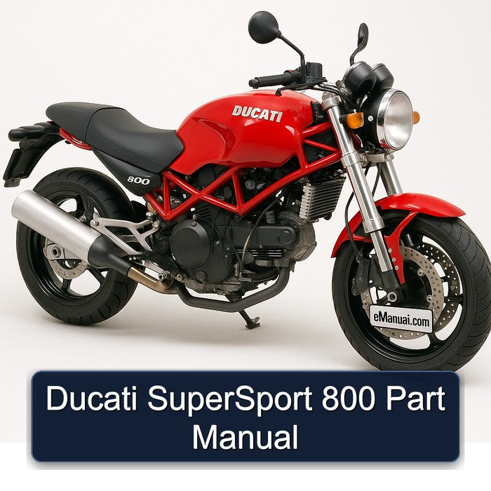 Ducati 800 Supersport Part Parts Catalog PDF