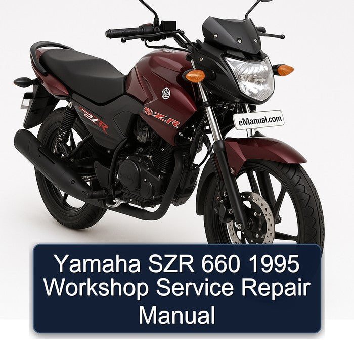 1995 Yamaha SZR Models 660 Service Repair Workshop Manual PDF
