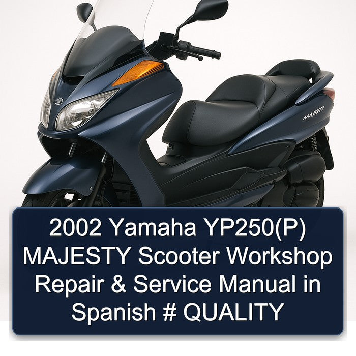 2002 Yamaha Majesty Yp250(p) Scooter Spanish Service Repair Workshop Manual PDF