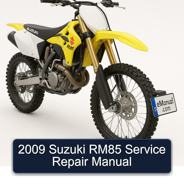 2009 Suzuki RM Series RM85 Service Repair Workshop Manual PDF