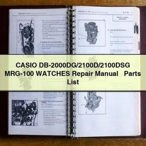 CASIO DB-2000DG/2100D/2100DSG MRG-100 WATCHES Repair Manual + Parts List PDF Download