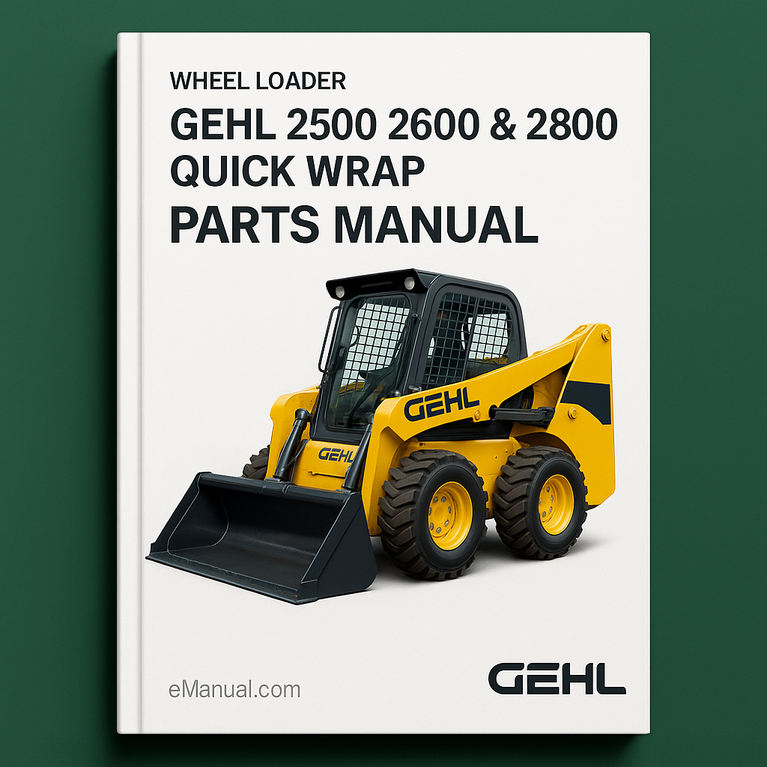 Gehl 2500 2600 & 2800 Quick Wrap Parts Manual