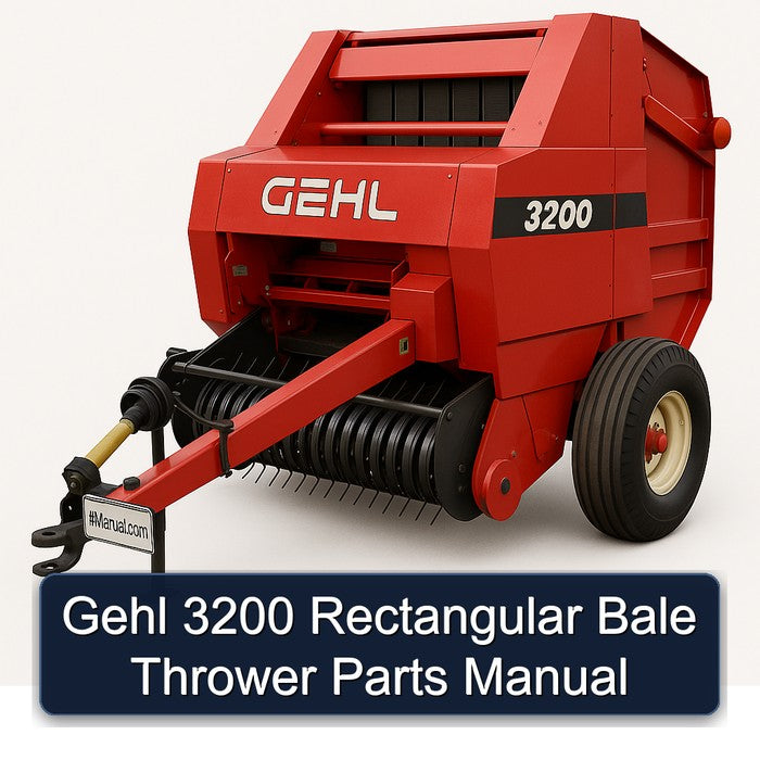 Gehl 3200 Rectangular Bale Thrower Parts Catalog PDF