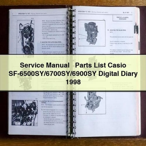 Service Repair Manual + Parts List Casio SF-6500SY/6700SY/6900SY Digital Diary 1998