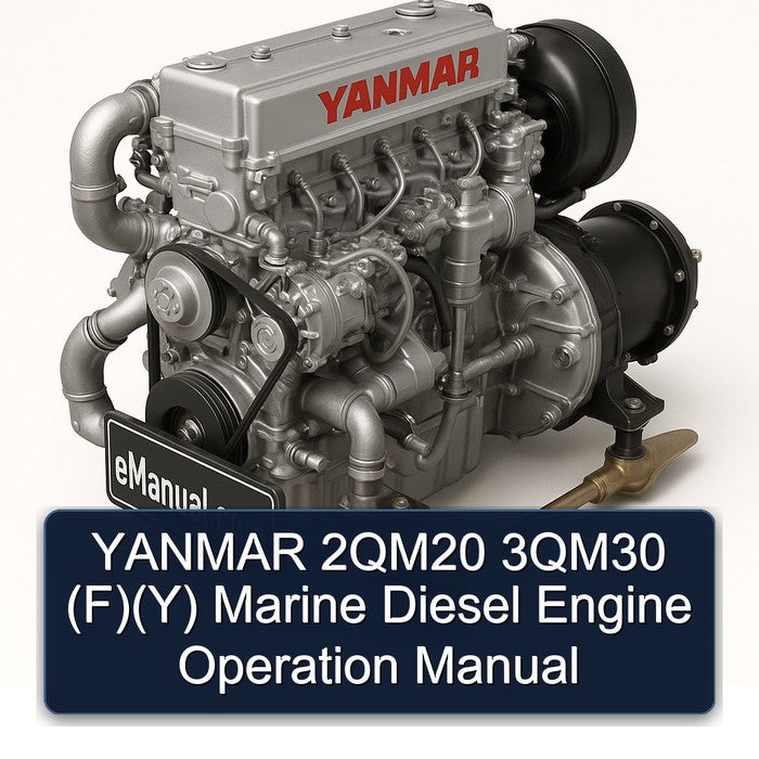 Yanmar 2qm20 3qm30 (f)(y) Marine Diesel Engine Operation F)(Y Service Repair Workshop Manual PDF