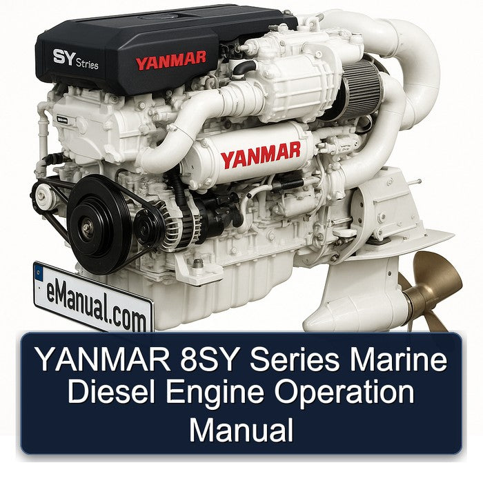 Yanmar 8SY Series Marine Diesel Engine Operation Service Repair Workshop Manual PDF