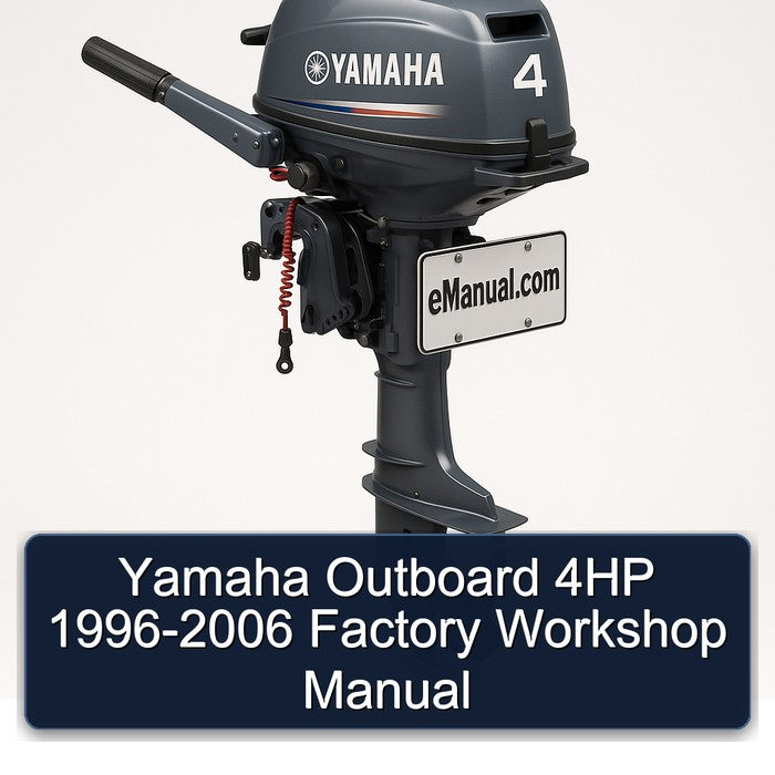 1996-2006 Yamaha Outboard 4HP Service Repair Workshop Manual PDF