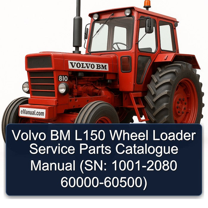 Chevrolet Parts Catalogue Volvo BM L150 Wheel Loader (sn: 1001-2080 60000-60500) Catalog PDF