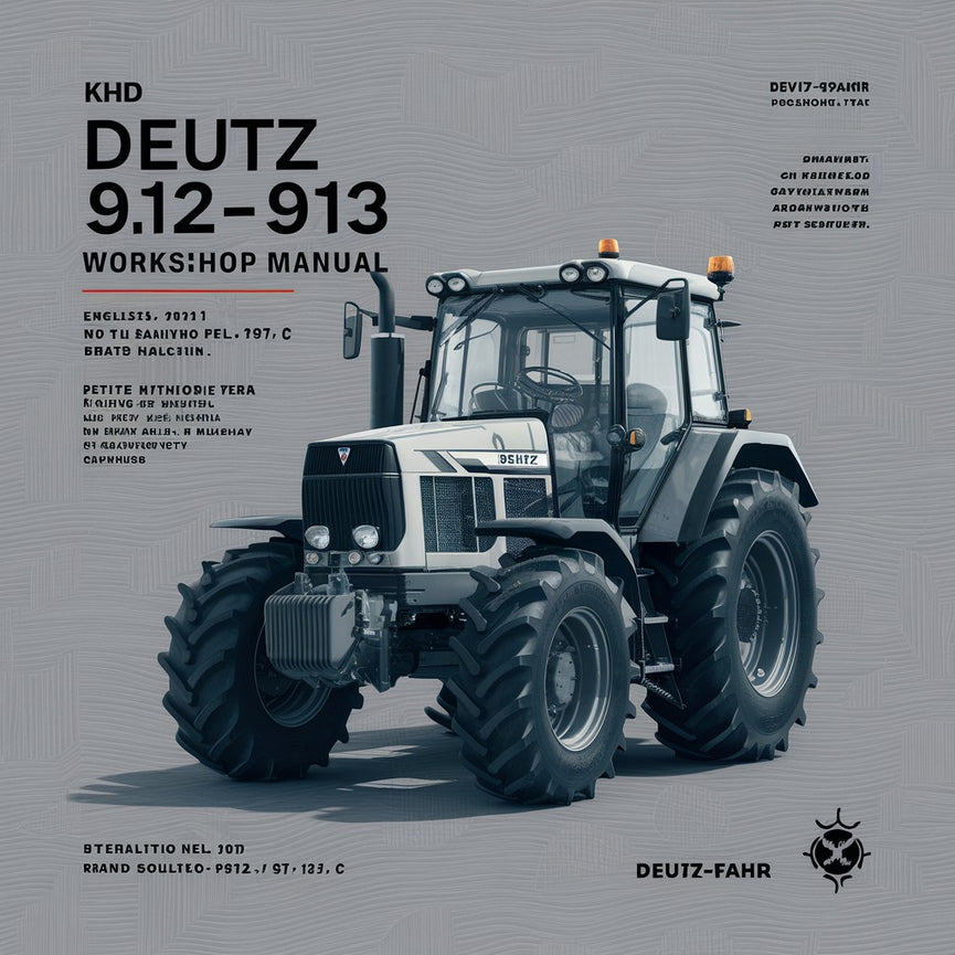 KHD Deutz 912-913 Workshop Manual FL912.B/FL 913/C PDF Download