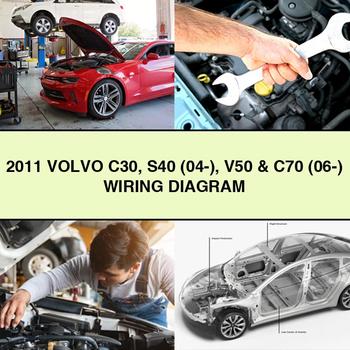 2011 Volvo C30 S40 (04-) V50 y C70 (06-) Diagrama de cableado