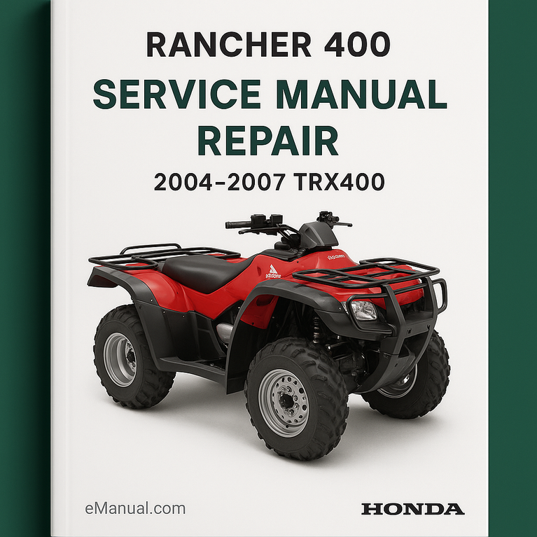 Rancher 400 Service Manual Repair 2004-2007 TRX400