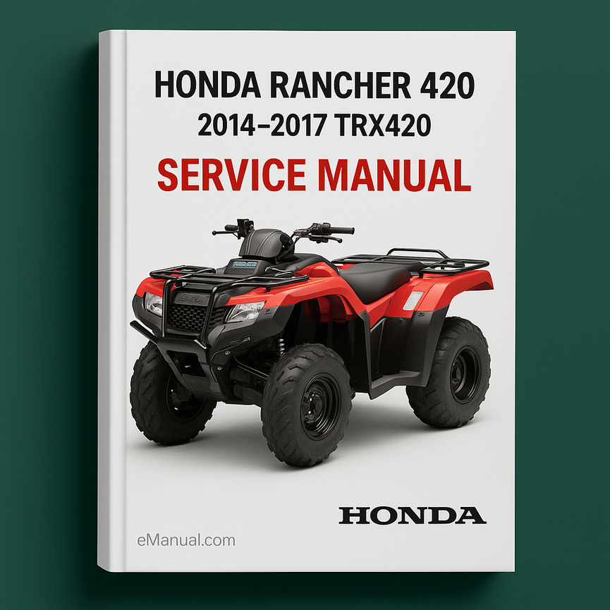 Honda Rancher 420 Service Manual Repair 2014-2017 TRX420