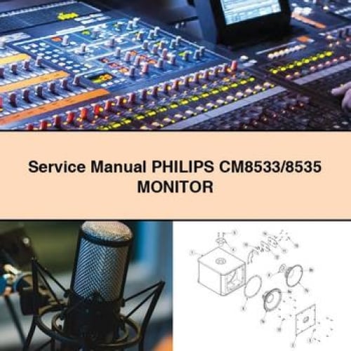 Service Repair Manual PHILIPS CM8533/8535 MONITOR