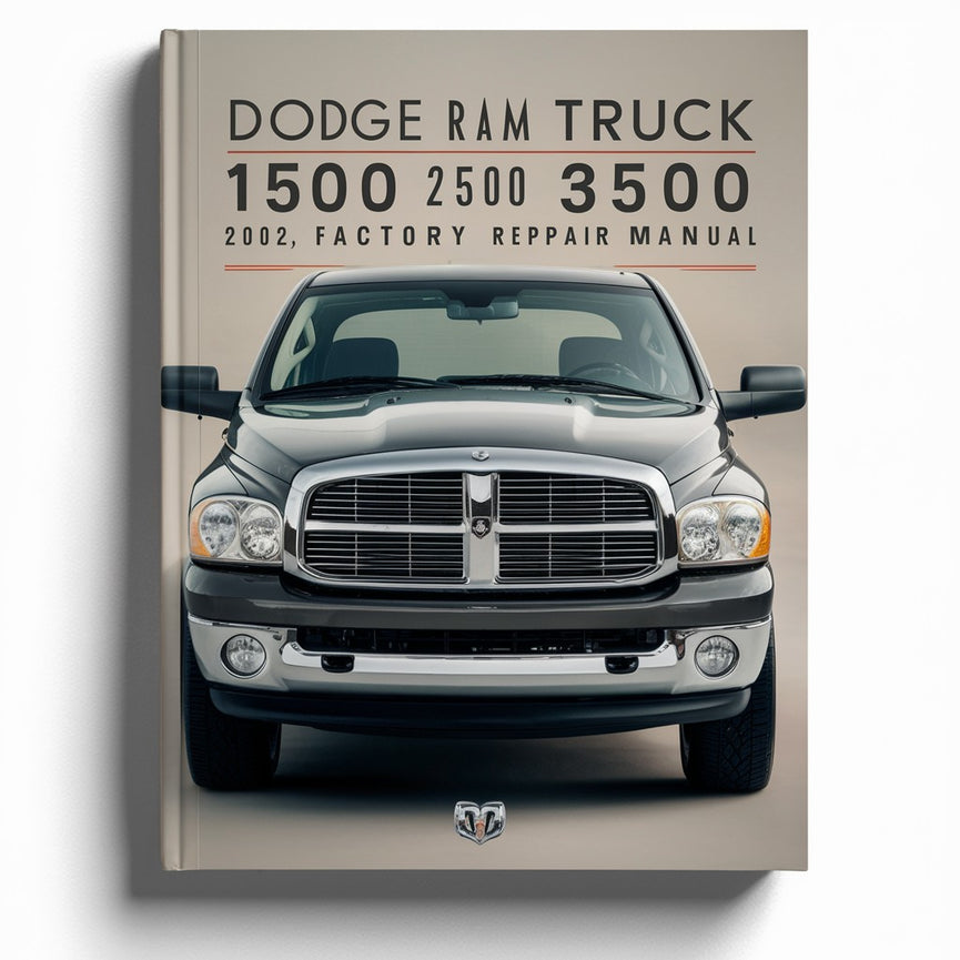 Dodge Ram Truck 1500 2500 3500 2002 Manual de reparación de fábrica