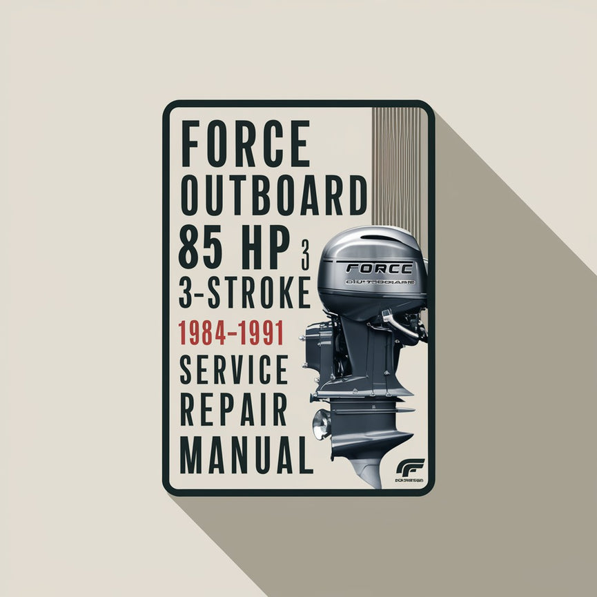 Force Outboard 85 hp 3 cyl 2-stroke 1984-1991 Service Repair Manual